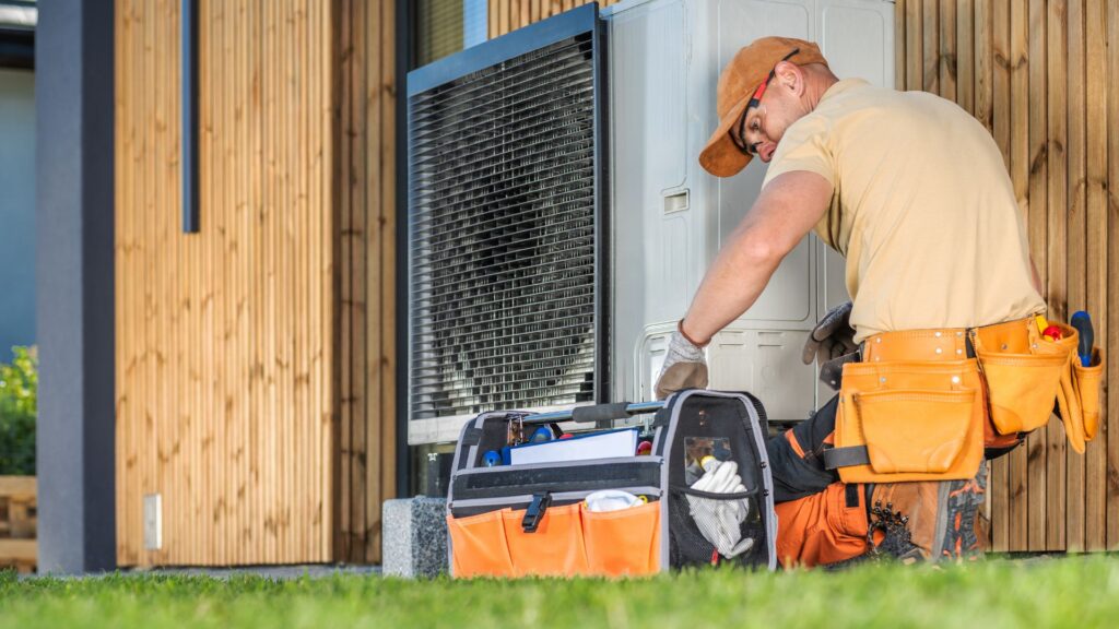 Montering af varmepumpe luft til vand